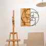 Wallity Golden Accesorio decorativo de pared Negro y Nogal